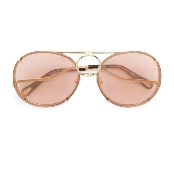 Chloe Accessories - CHLOÉ VICKY INTERCHANGEABLE LENSES AVIATOR SUNGLASSES